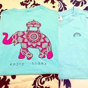 Simply southern elephant " enjoy today" tee